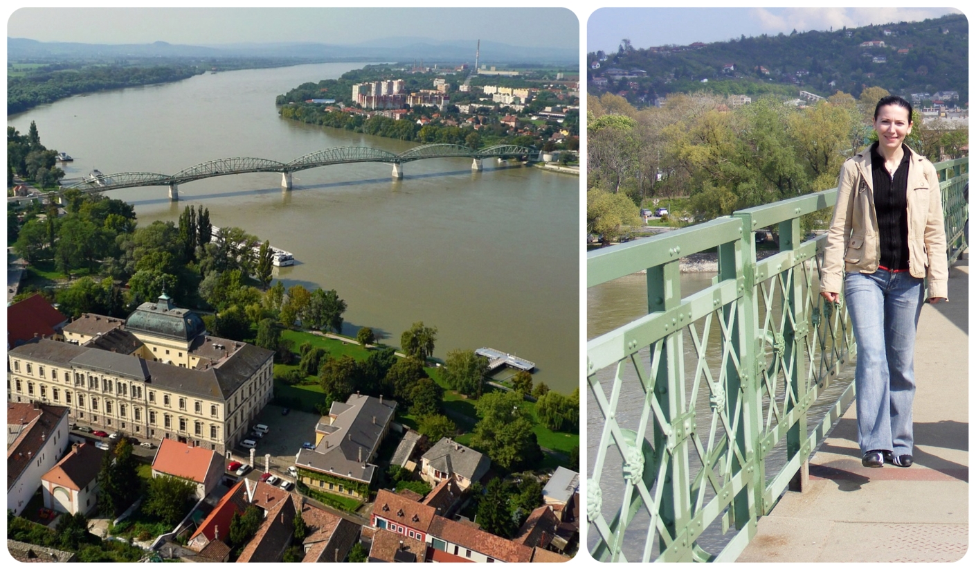 Sturovo Bridge and a girl crossing the border.