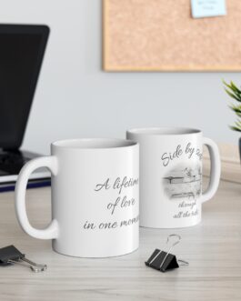 Side by Side Through the Tides – Mother & Adult Daughter Seaside Mug